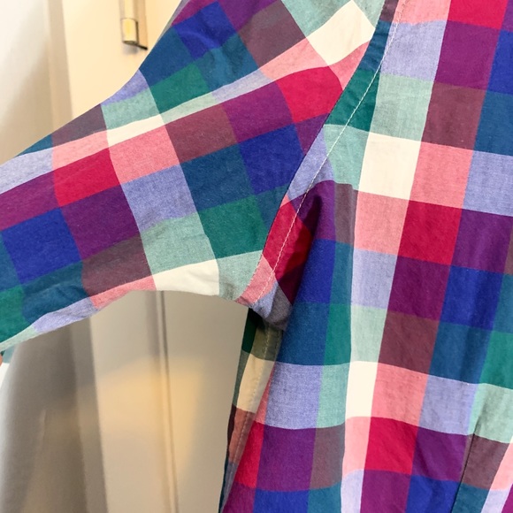 Classic Fit Non Iron Plaid Brook Brothers Oxford - Picture 6 of 8